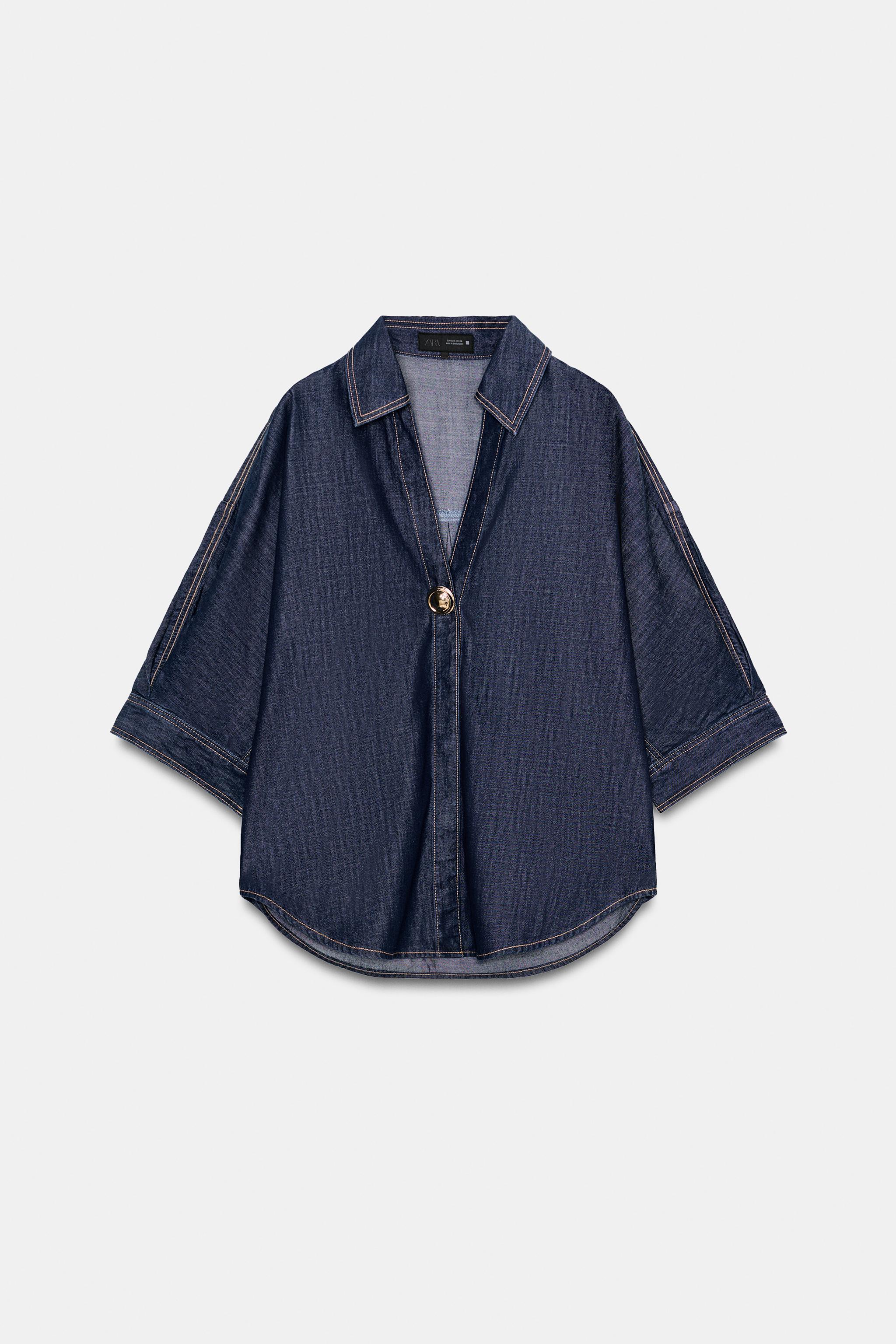 Z1975 GOLD APPLIQUÉ DENIM SHIRT